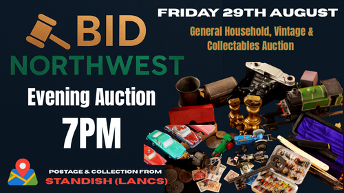 Evening General, Vintage & Collectables Auction | 7pm Friday 29th August 2025