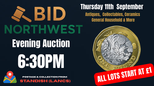 Evening General, Vintage & Collectables Auction | 6:30pm Thursday 11th September 2025